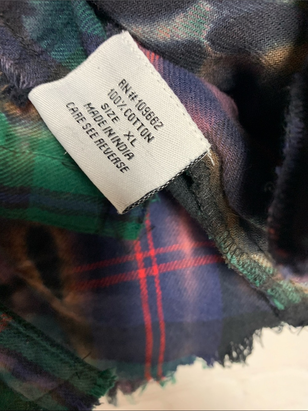Anthropologie Tulip Boho Tie Dye Plaid Top Size XL - Picture 4 of 7